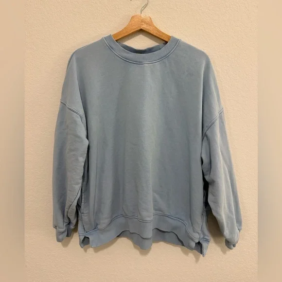 FP Movement by Free People All Star Solid Pullover in Blue size Medium - Picture 2 of 4